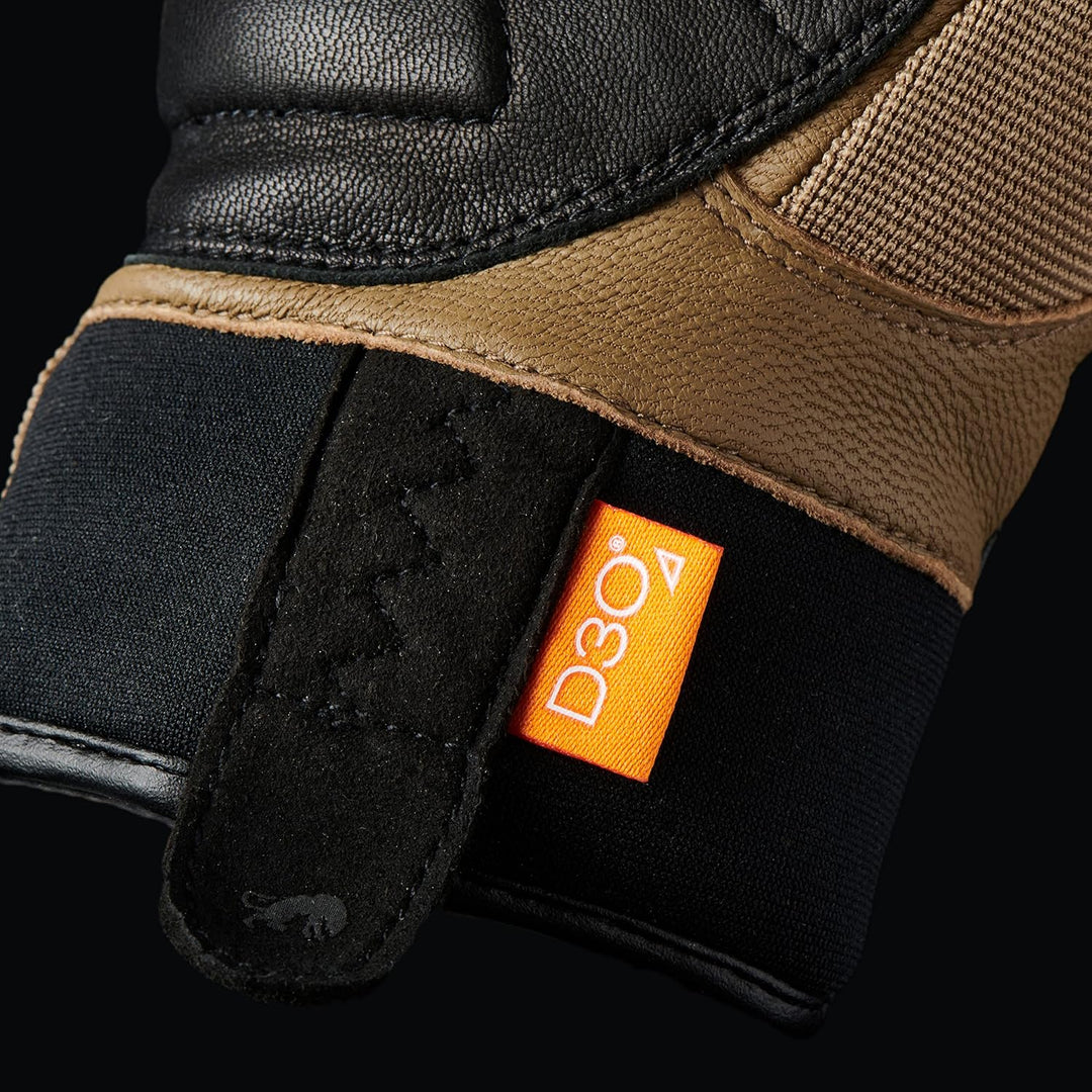 Furygan Jet AS D3O - Motorradhandschuhe Herren - Ziegenleder - Touchscreen – Wasserdicht - Atmungsak