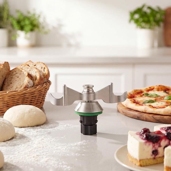 EYMPEU Teigmesser für Thermomix TM7 TM6 TM5, Edelstahl Knetmesser Zubehör, Effizientes Kneten, Spülm