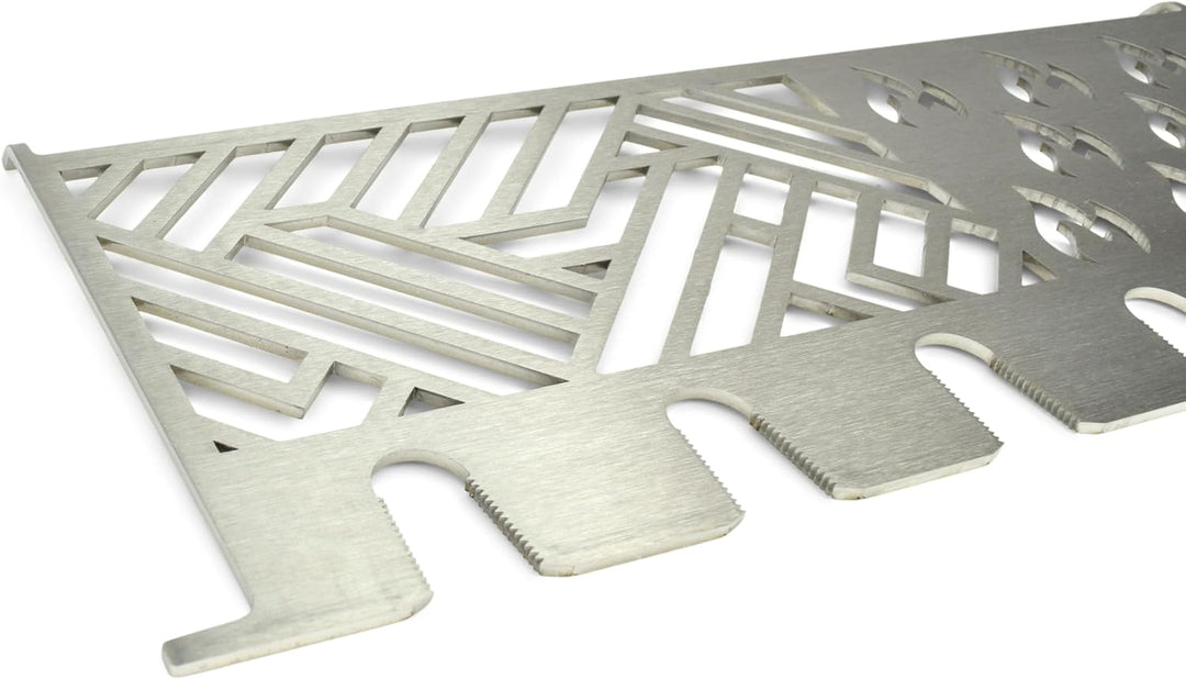 Grillrost.com Das Original Edelstahl Multistation | Warmhalterost für Napoleon Triumph 495 | mit Dru