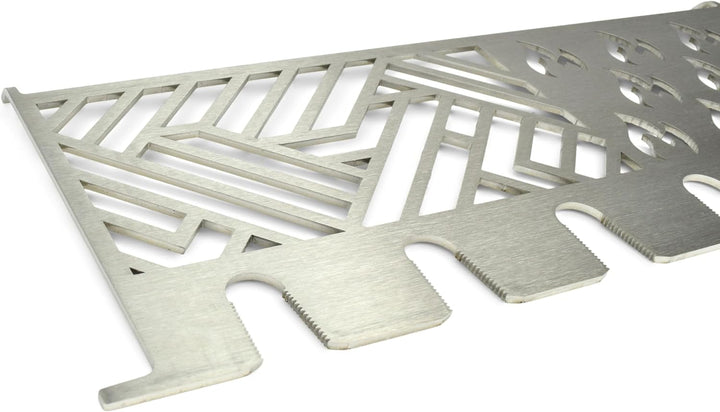 Grillrost.com Das Original Edelstahl Multistation | Warmhalterost für Napoleon Triumph 495 | mit Dru