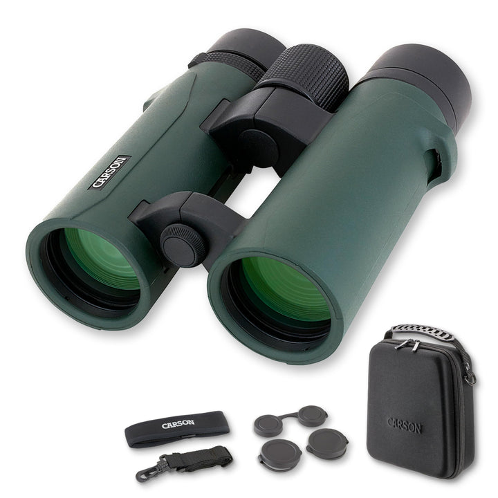 Carson RD Full-Size Fernglas, Doppelstegdesign, 8x42mm, wasserdicht, robust, beschlagfrei (RD-842) 8