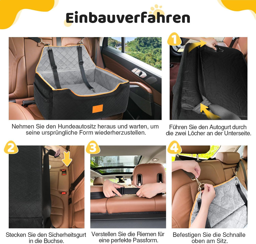 GL GLENSLAVE Hundesitz für grosse/mittlere Hund,Hundeerhöhungssitz für Hunde unter 25kg oder 2 klein
