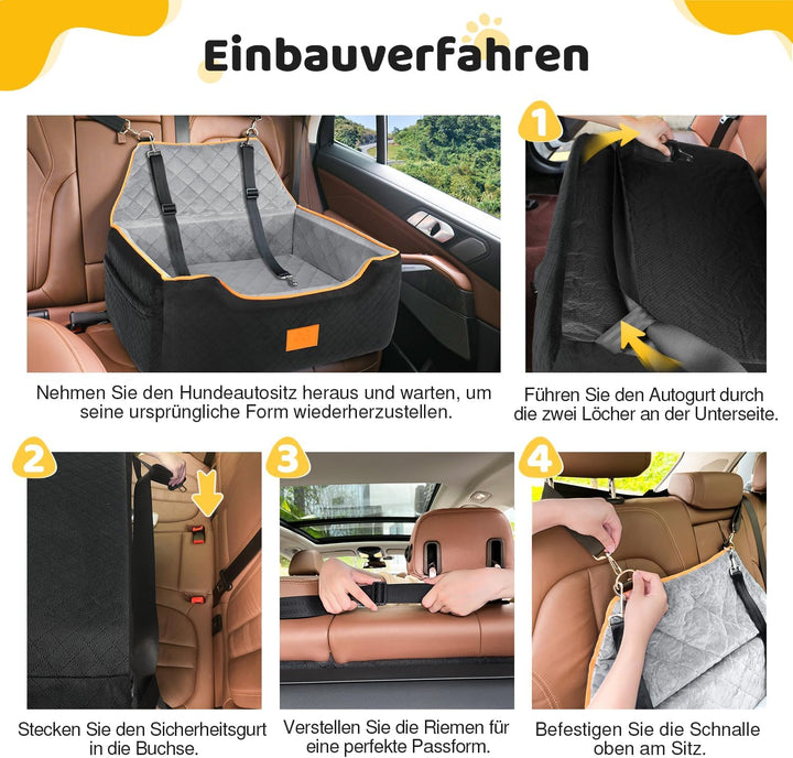 GL GLENSLAVE Hundesitz für grosse/mittlere Hund,Hundeerhöhungssitz für Hunde unter 25kg oder 2 klein
