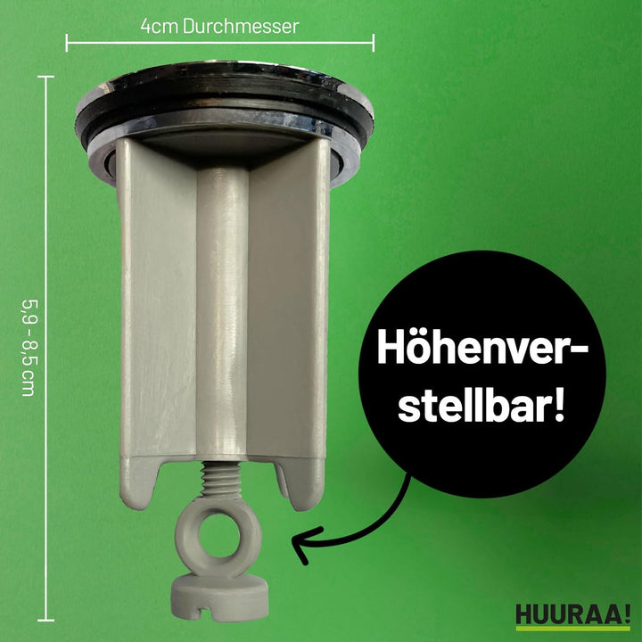 Huuraa Waschbeckenstöpsel Esel Silhouette Geschenk 4cm für Waschbecken Abflussstopfen Esel Geschenki