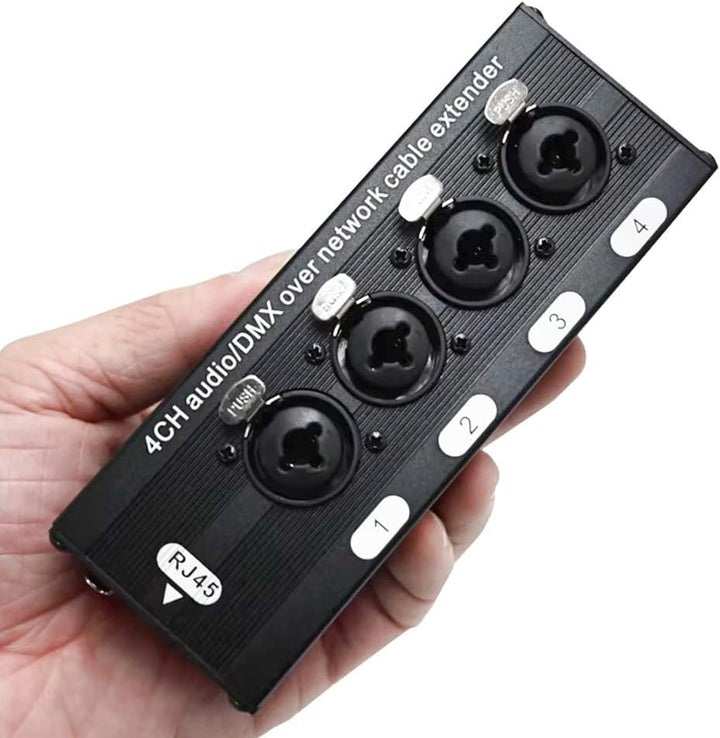 1 Paar XLR/Audio RJ45 Cat5/Cat6 Ethernet 4-K XLR-Extender, Sender/Empfänger für Bühnen ab