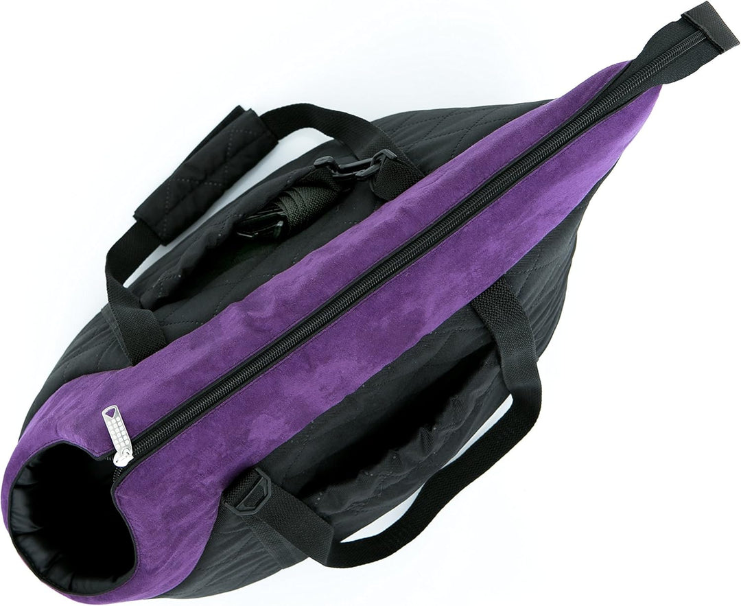 Hundetasche Tragetasche für kleinen und mittleren Hund Welpen Katze, Schwarz mit Rot - von 3 kg M -