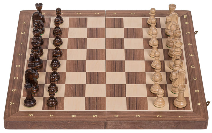 Square - Pro Schach Nr 5 NUSS - Schachspiel aus Holz - Schachbrett & Staunton 5