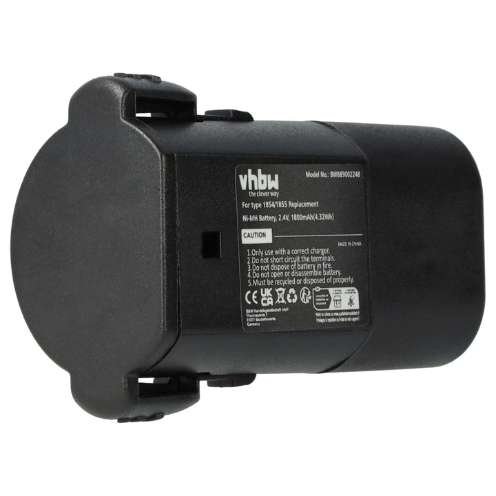 vhbw 1x Akku kompatibel mit Wahl Power+ 1855 Serie Schermaschine (1800 mAh, 2,4 V, NiMH)