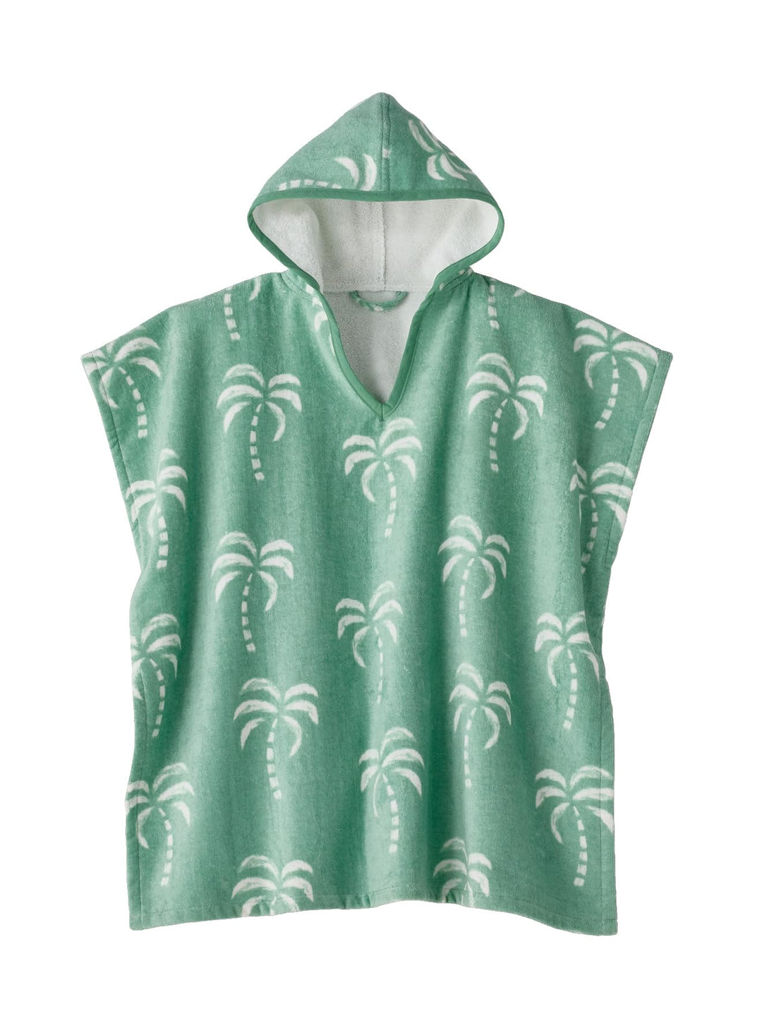 Vertbaudet Kinder Badeponcho mit Recycling-Baumwolle VERT 104-116, VERT 104-116