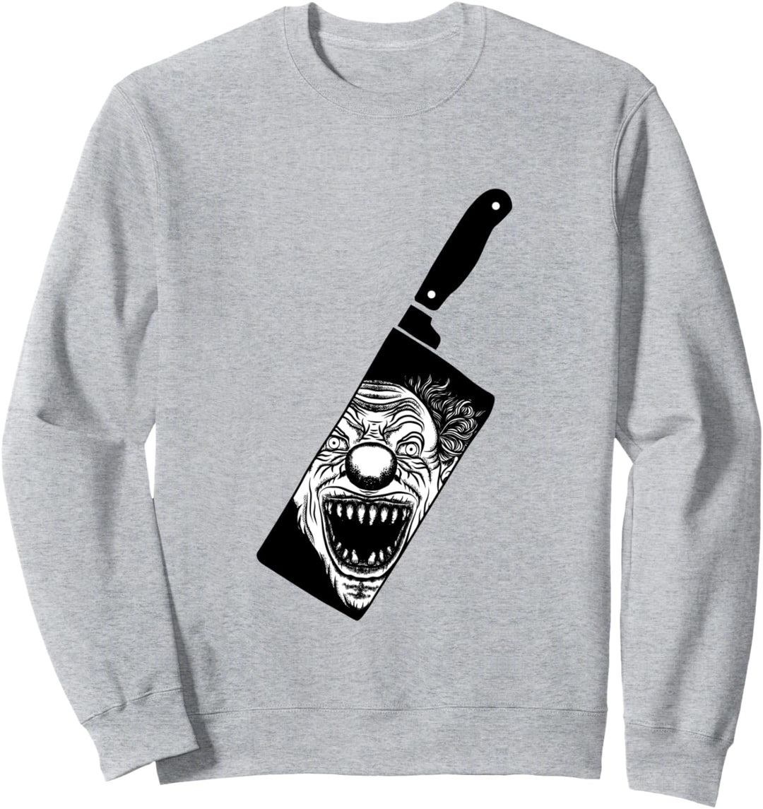 Scary Clown Metzger Fleisch Halloween Esqueleto Gift Sweatshirt
