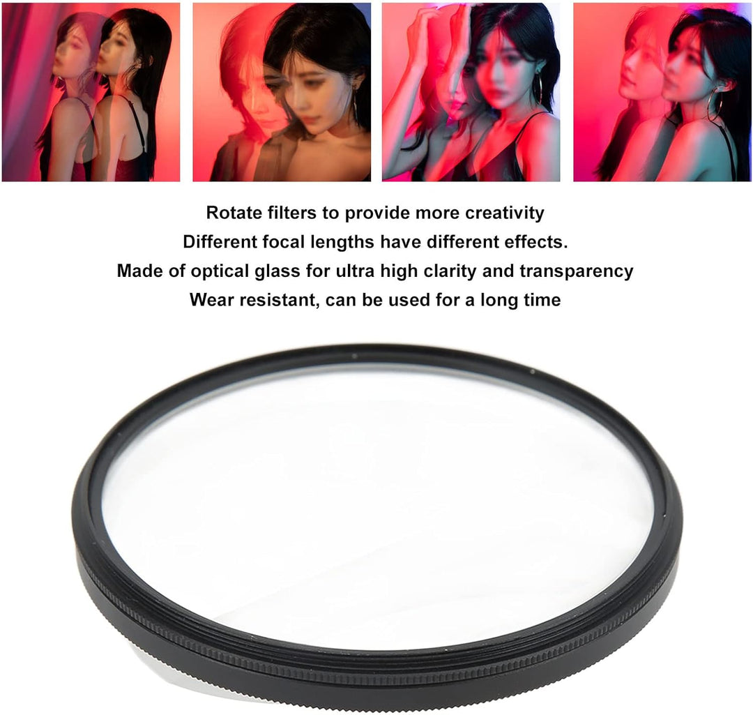 Tissting Kamera Filter 77mm, Doppelseitiger Prismen Filter für Fraktal-Fotografie mit Geistereffekte