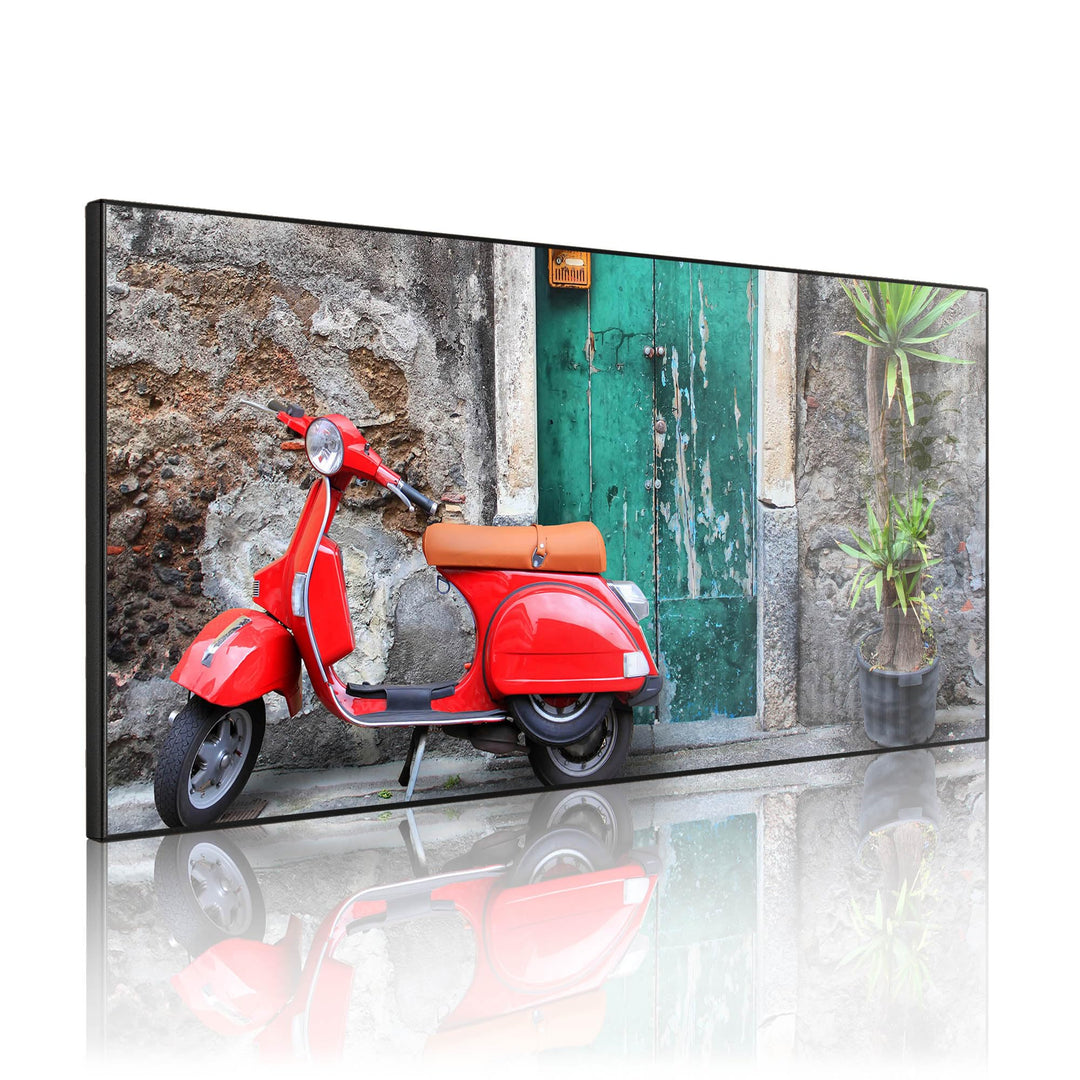 banjado Magnettafel schwarz 78 x 37cm / Magnetwand Metall/Magnetpinnwand als Memoboard/Pinnwand Magn
