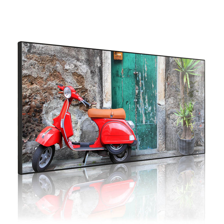 banjado Magnettafel schwarz 78 x 37cm / Magnetwand Metall/Magnetpinnwand als Memoboard/Pinnwand Magn