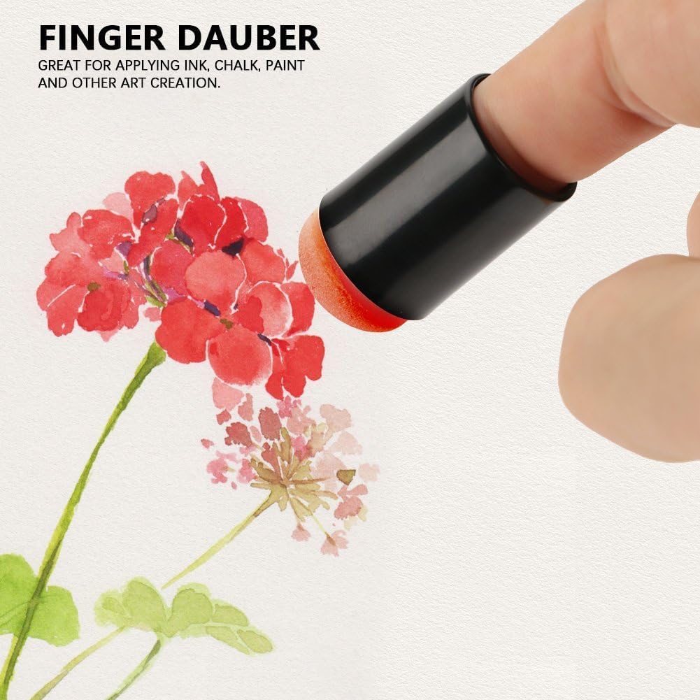 DIY 40 stücke Finger Schwamm Daubers Set für Malerei Zeichnung Tinte Handwerk Kreide Kunstschaffung