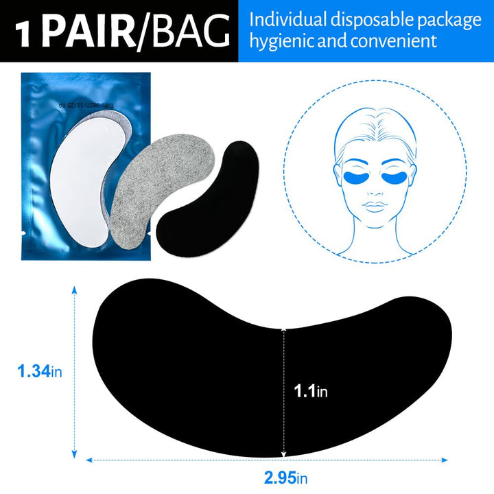 Lunamoon 2in1 UV Augenpads für Wimpernverlängerung Wimpern Pads Wimpernverlängerung Pad Eye Gel Patc