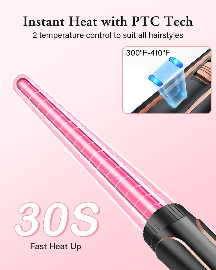 BESTOPE PRO Lockenstab Lockenstäbe 3 Fässer Welleneisen 5 in 1– Lockenstab Set 3 Fässer für grosser