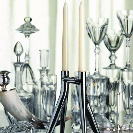 Kartell Abbracciaio Kerzenleuchter, Metall, weiss, 11 x 25 x 20 cm Bianco, Bianco