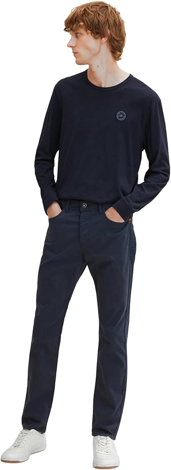 TOM TAILOR Herren 5-Pocket Hose 29W / 32L 10668 - Sky Captain Blue, 29W / 32L 10668 - Sky Captain Bl