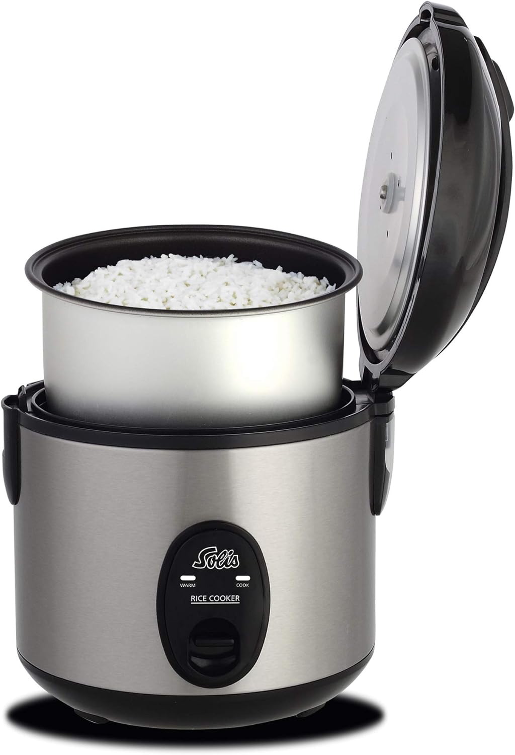 Solis Rice Cooker Compact 821 - Reiskocher Klein - Weisser/brauner Reis - Warmhaltefunktion - 4 Tass