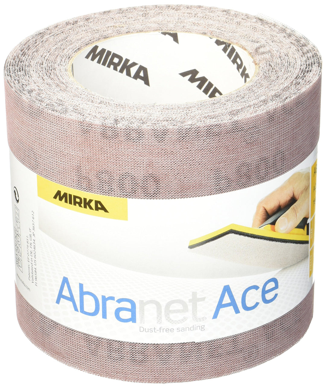 MIRKA AC5BY001813R Abranet ACE x 10 m Grip Rolle P800, 115 mm