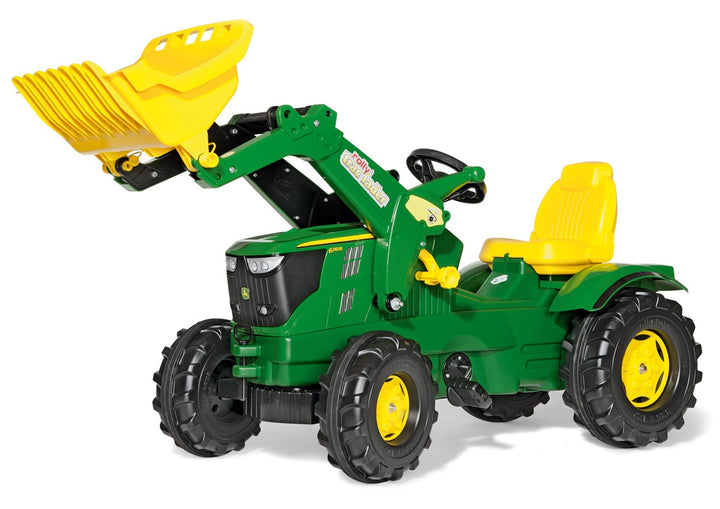 Rolly Toys rollyFarmtrac Trettraktor John Deere 6210R (inkl. rollyTrac Lader, Front- und Heckkupplun