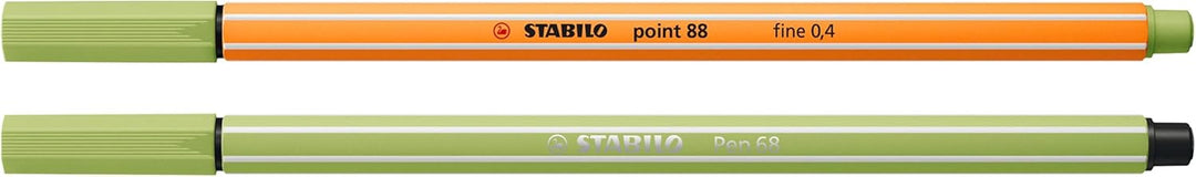 Fineliner & Premium-Filzstifte - STABILO point 88 & Pen 68 - ARTY - 36er Pack - 17x point 88 in 17 F