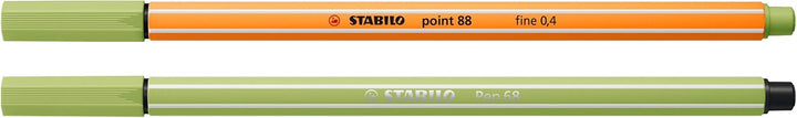 Fineliner & Premium-Filzstifte - STABILO point 88 & Pen 68 - ARTY - 36er Pack - 17x point 88 in 17 F