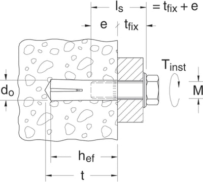 Fisher 48284 Einschlaganker 100 x EA II M8 (Ø x L) 10 mm x 30 mm, (Ø x L) 10 mm x 30 mm