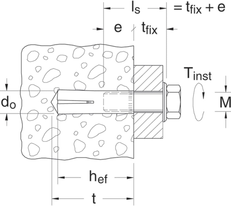 Fisher 48284 Einschlaganker 100 x EA II M8 (Ø x L) 10 mm x 30 mm, (Ø x L) 10 mm x 30 mm