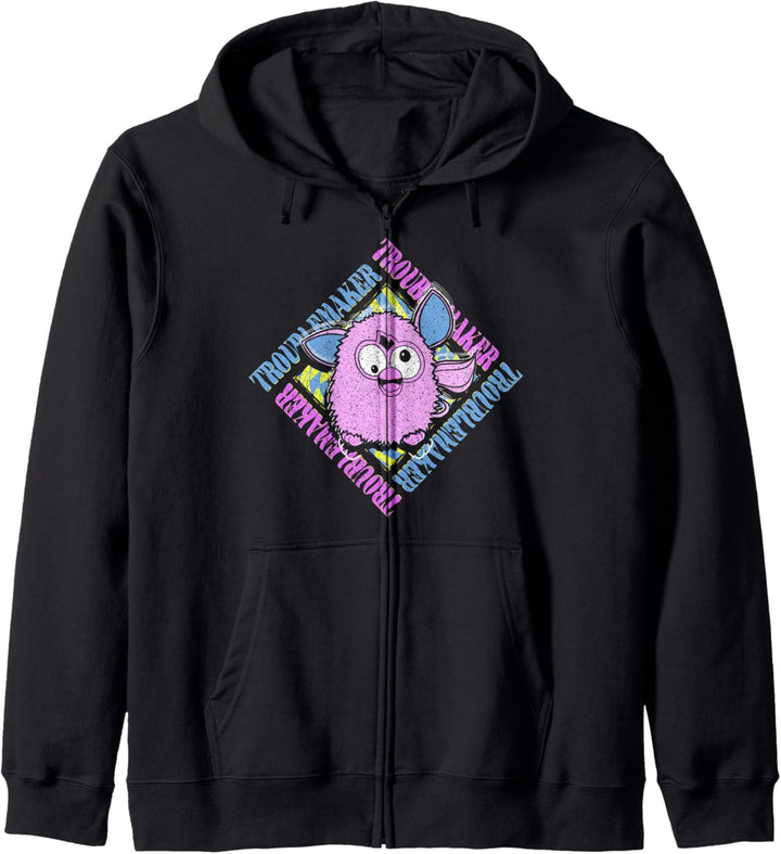 Furby Troublemaker Retro Box Up Portrait Kapuzenjacke