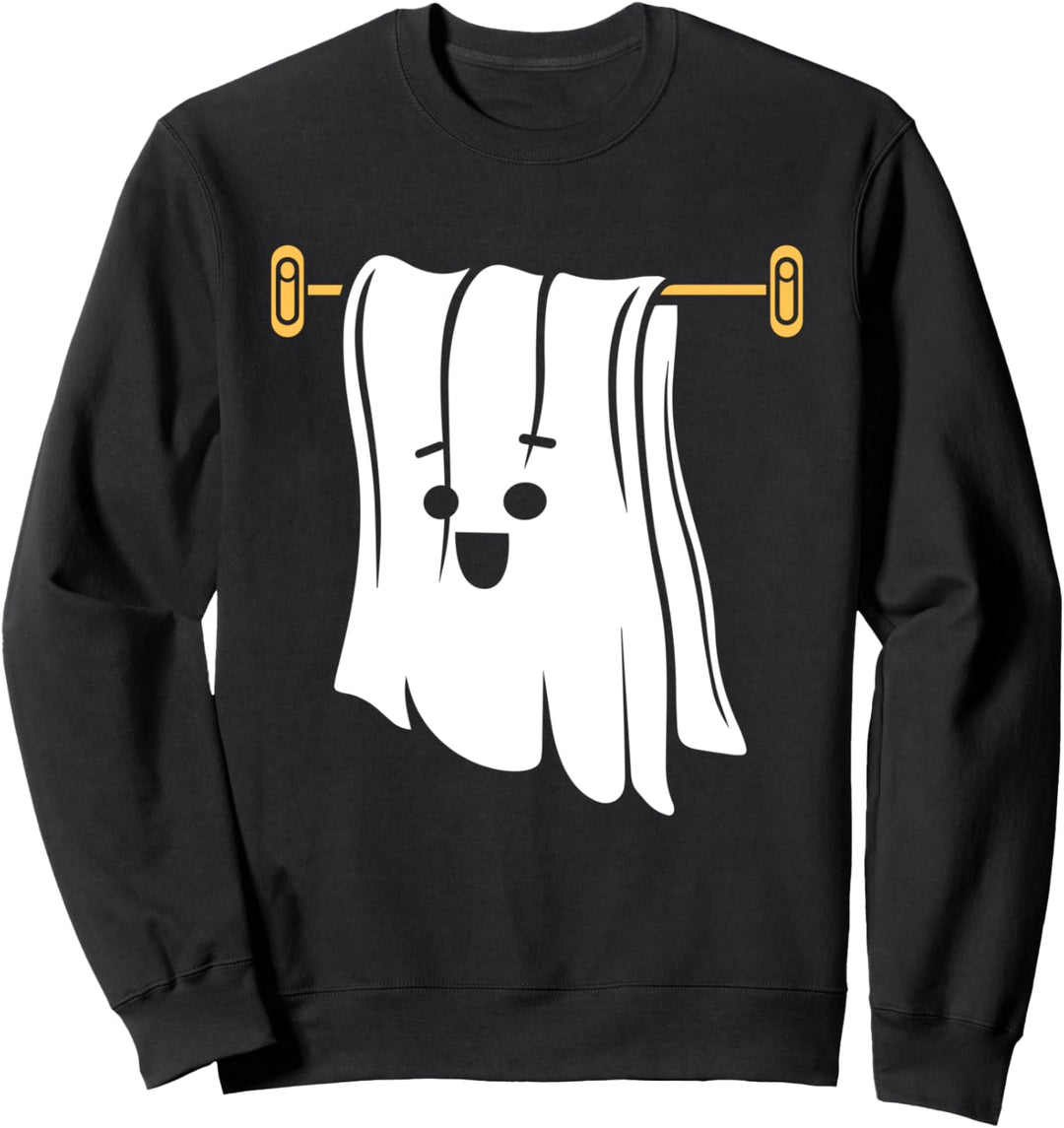 Lustiges Geister Kostüm Handtuch Laken Sweatshirt
