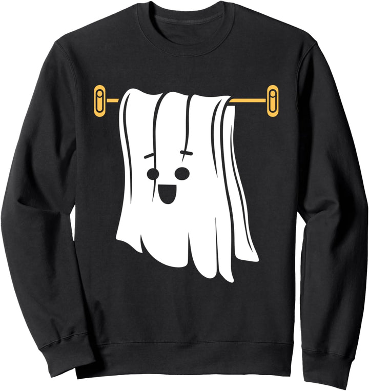 Lustiges Geister Kostüm Handtuch Laken Sweatshirt