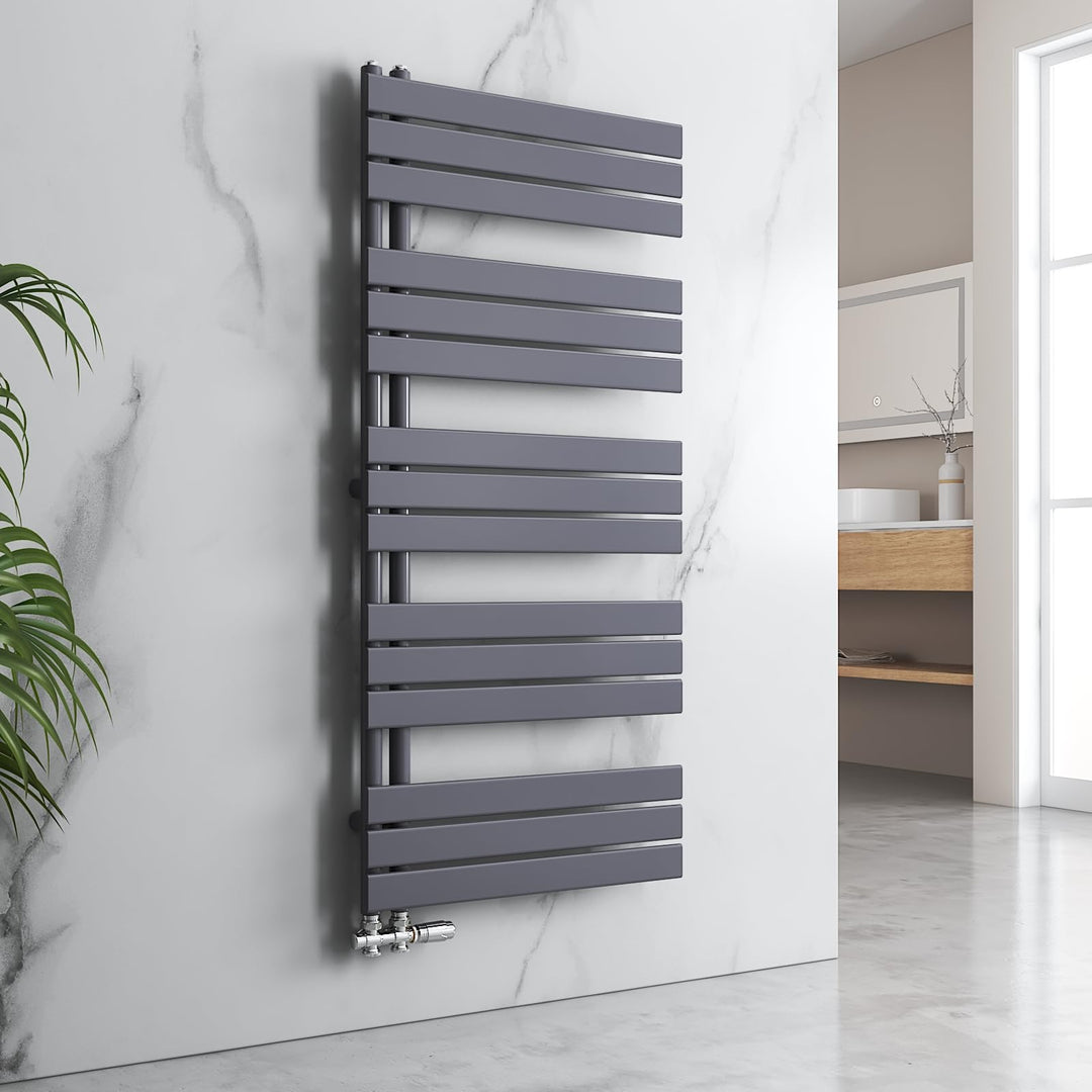 EMKE Badheizkörper Handtuchhalter 1599x600 mm, Handtuchheizkörper Seitenanschlusss Flach Handtuchwär