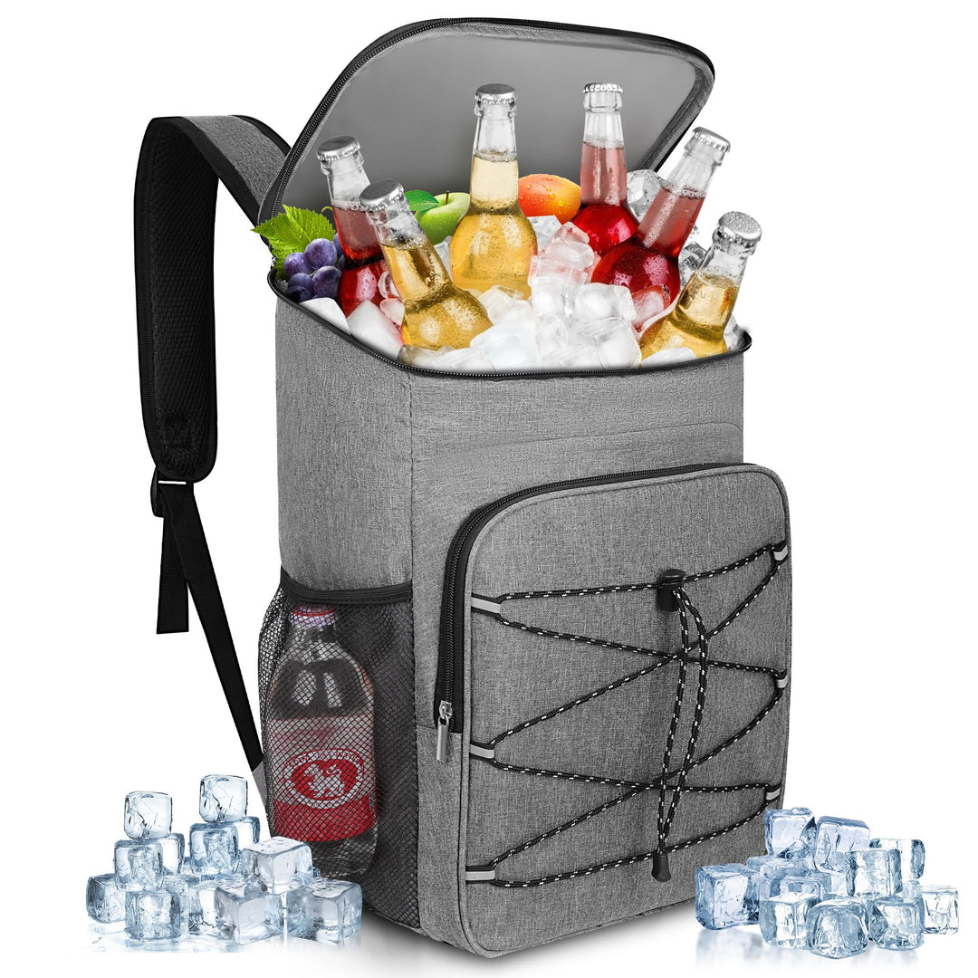 23L Kühlrucksack, Gross Kühltasche Isoliertasche, Tragbare Wasserdichter Picknickrucksack Damen Herr