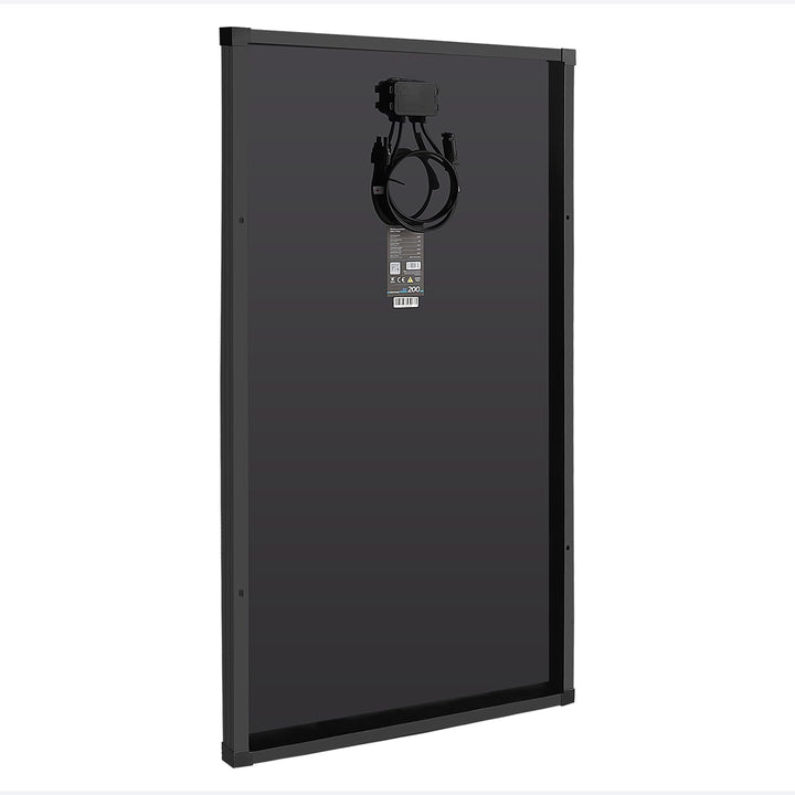 ECTIVE Solarpanel BSP 200 Black - 200W, 11,1A, 68 Zellen, für 12V 24V Batterieladeregler - Monokrist