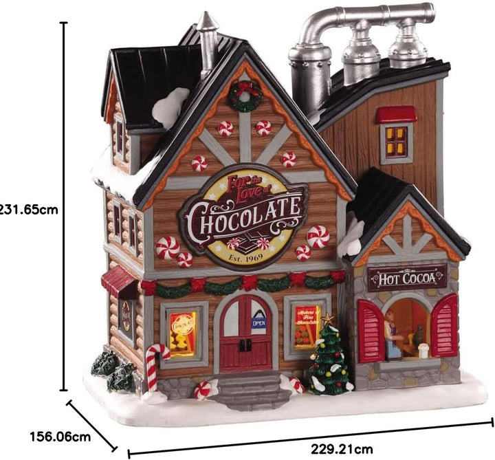 Lemax - Fot The Love of Chocolate Shop 05621 Schokoladenfabrik Weihnachtsdorf Winterdorf
