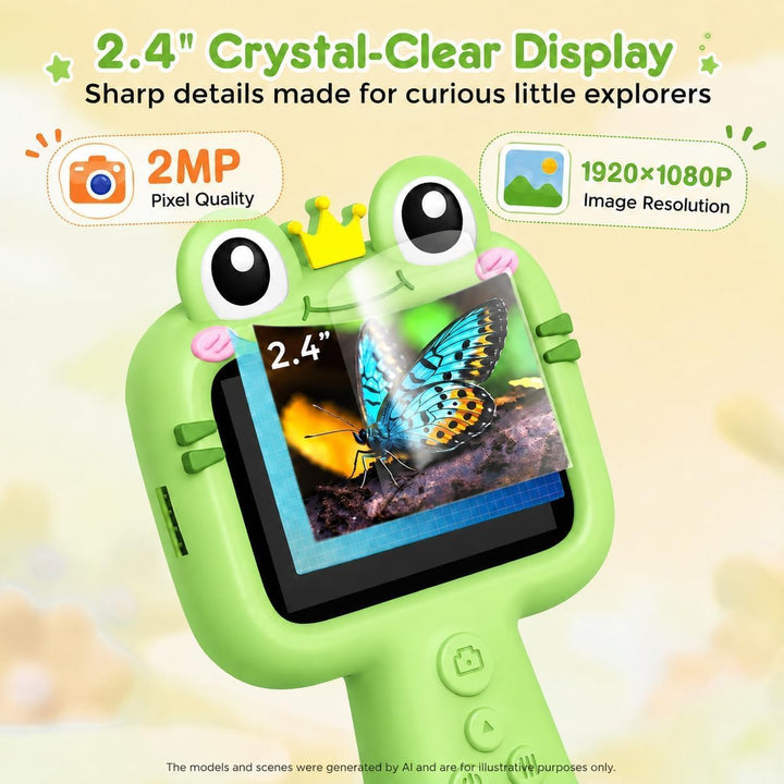 Endoskopkamera Spielzeug für Kinder, 2.4 Zoll-HD-Bildschirm Lupe Kinder Outdoor, STEM-Lernspielzeug