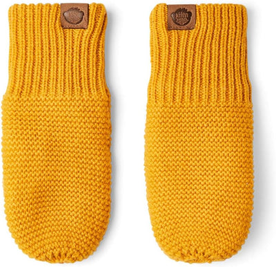 Affenzahn Fäustlinge aus hochwertiger Merinowolle, mit Fleece gefüttert, für Jungen und Mädchen M Ti
