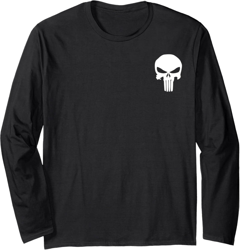 Marvel Punisher Classic Skull Symbol Langarmshirt