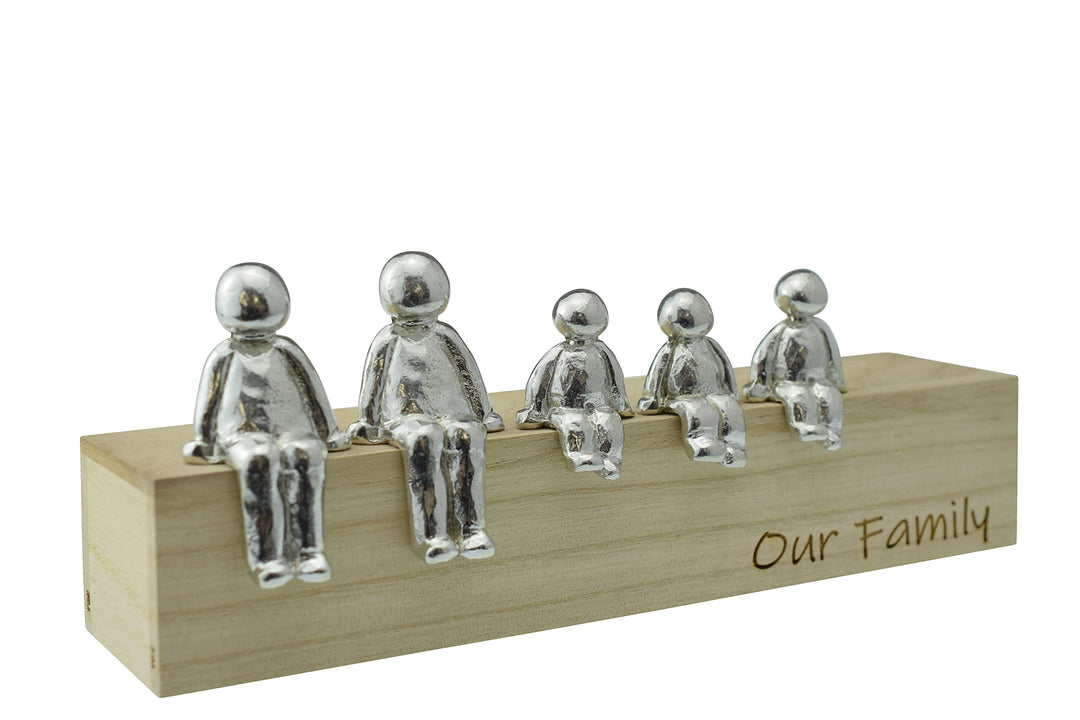 Pirantin Our Family Ornament – Wählen Sie Ihre Familienkombination Jubiläumsidee (3 Kinder), 3 Kinde