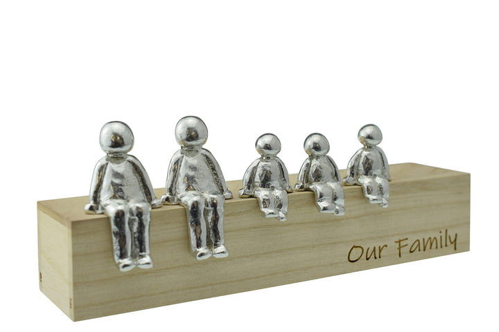 Pirantin Our Family Ornament – Wählen Sie Ihre Familienkombination Jubiläumsidee (3 Kinder), 3 Kinde