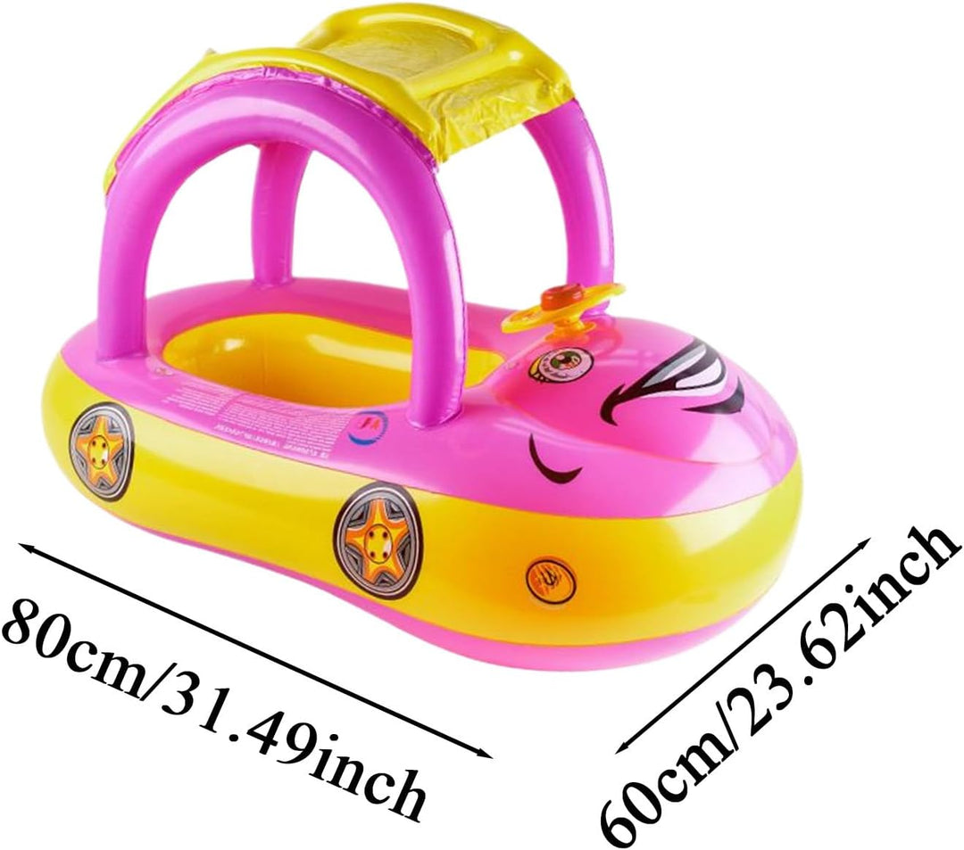 Schwimmring Baby Mit Sonnendach, Float Schwimmreifen Baby, Pool Sicherheitssitz, Aufblasbares Spielz