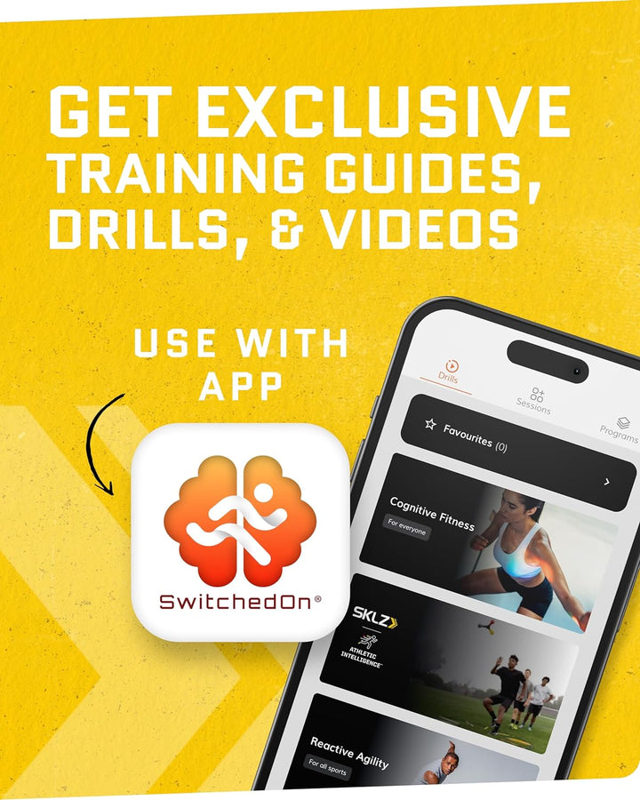 SKLZ Sports & Outdoor & Sports Reaktionsbälle Reaktiver Verschluss Sportreaktionsgerät, Blau/Gelb/Ro