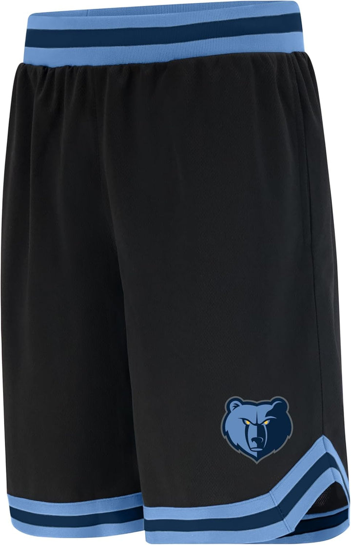 UNK Herren NBA Woven Team Logo Poly Mesh Basketball Shorts Memphis Grizzlies L, Memphis Grizzlies L