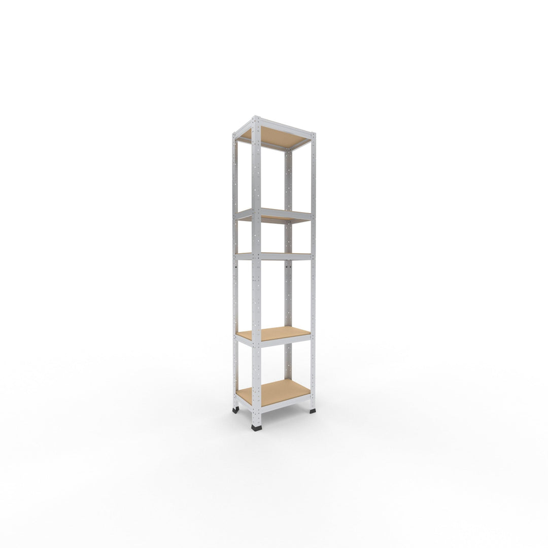 shelfplaza® 180x45x30cm HOME Schwerlastregal verzinkt/Metallregal mit 5 Böden/Kellerregal Metall, Ga