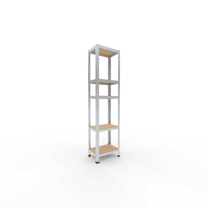 shelfplaza® 180x45x30cm HOME Schwerlastregal verzinkt/Metallregal mit 5 Böden/Kellerregal Metall, Ga