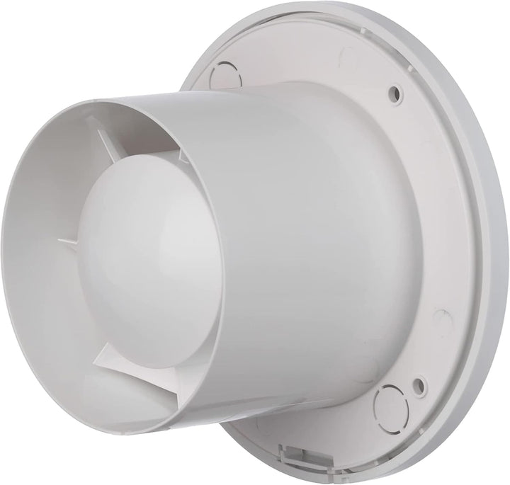 Ø 100mm Weiss Badlüfter - Ventilator mit Kugellager - Lüfter für Effiziente Belüftung im Bad Kuche W