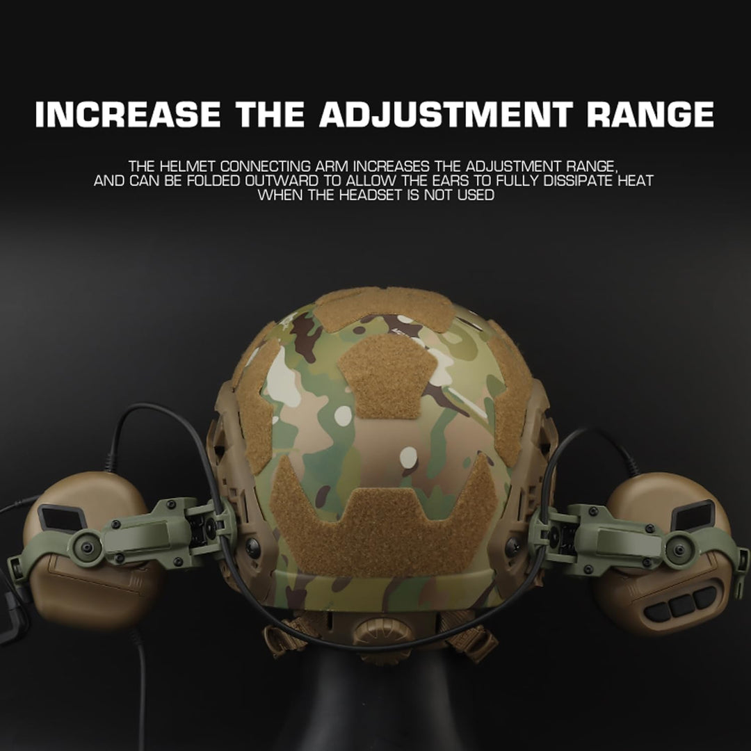 Schneller Helm ARC Schienenadapter Taktische Abholung Headset Aufhängung Kopfhörer Halterung Multi-W
