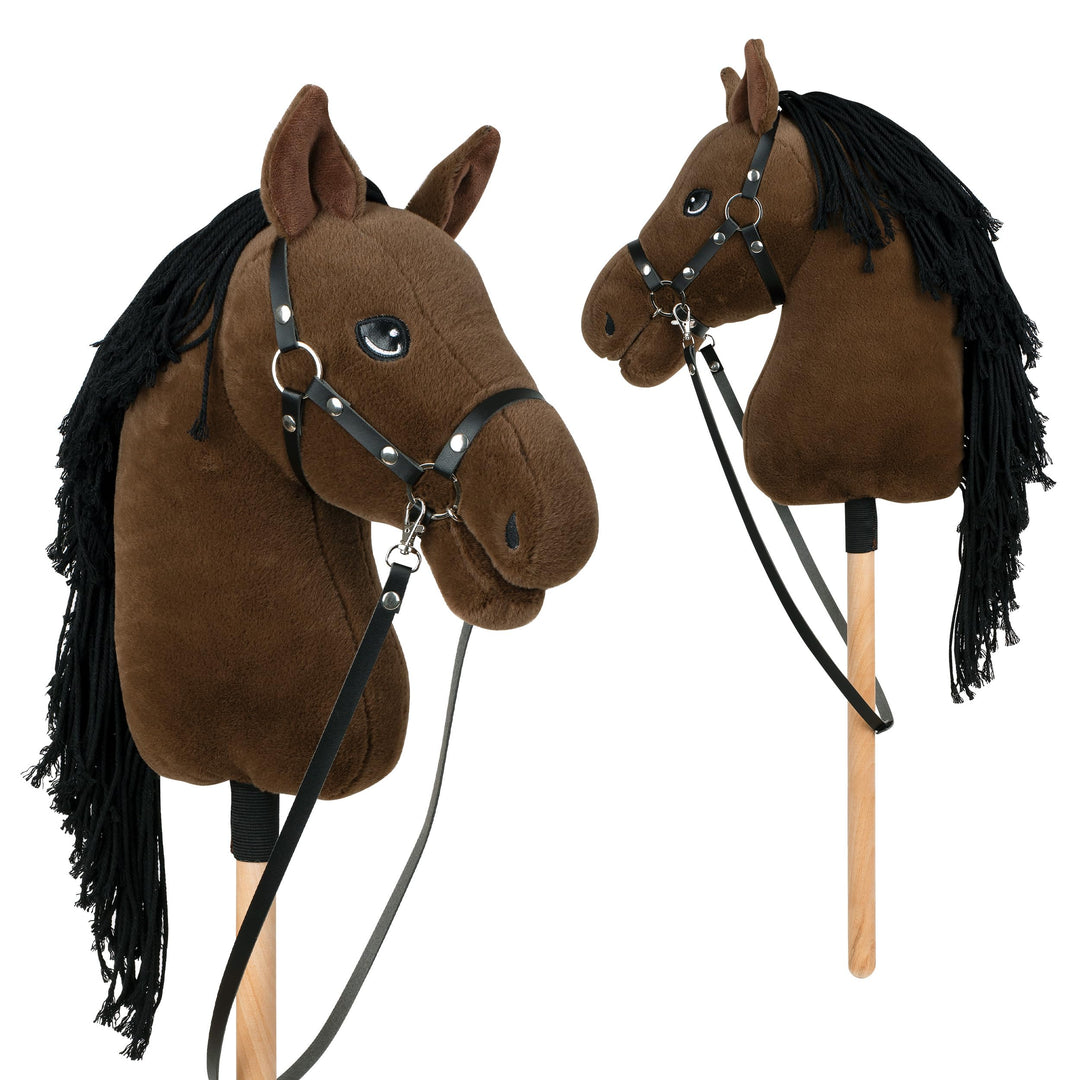 Pink Papaya Hobby Horse Blaze, mit Halfter und Trense, Steckenpferd fürs Hobby Horsing, Pferd zum Re