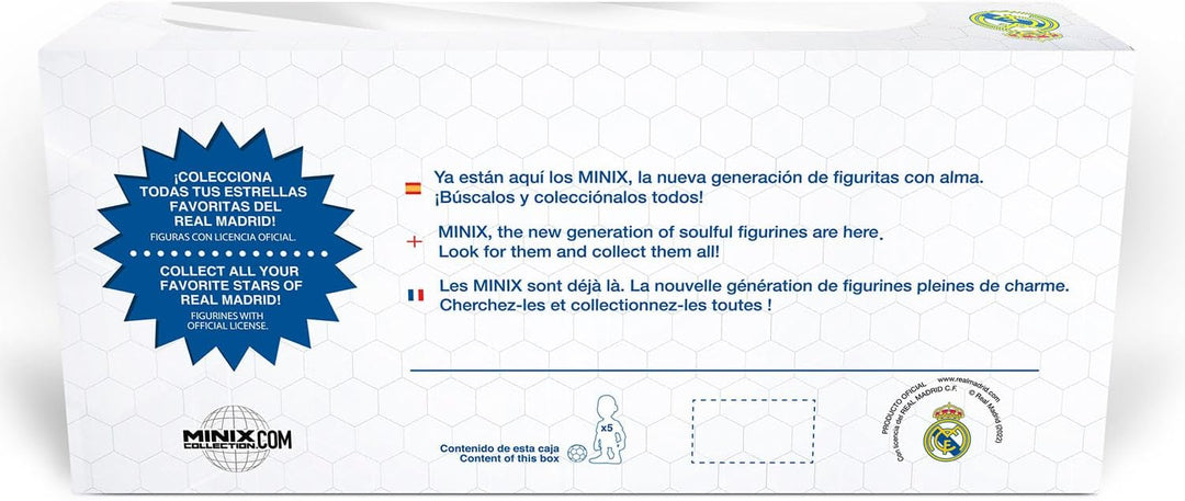 MINIX 5er-Pack Figuren 7 cm Real Madrid CF